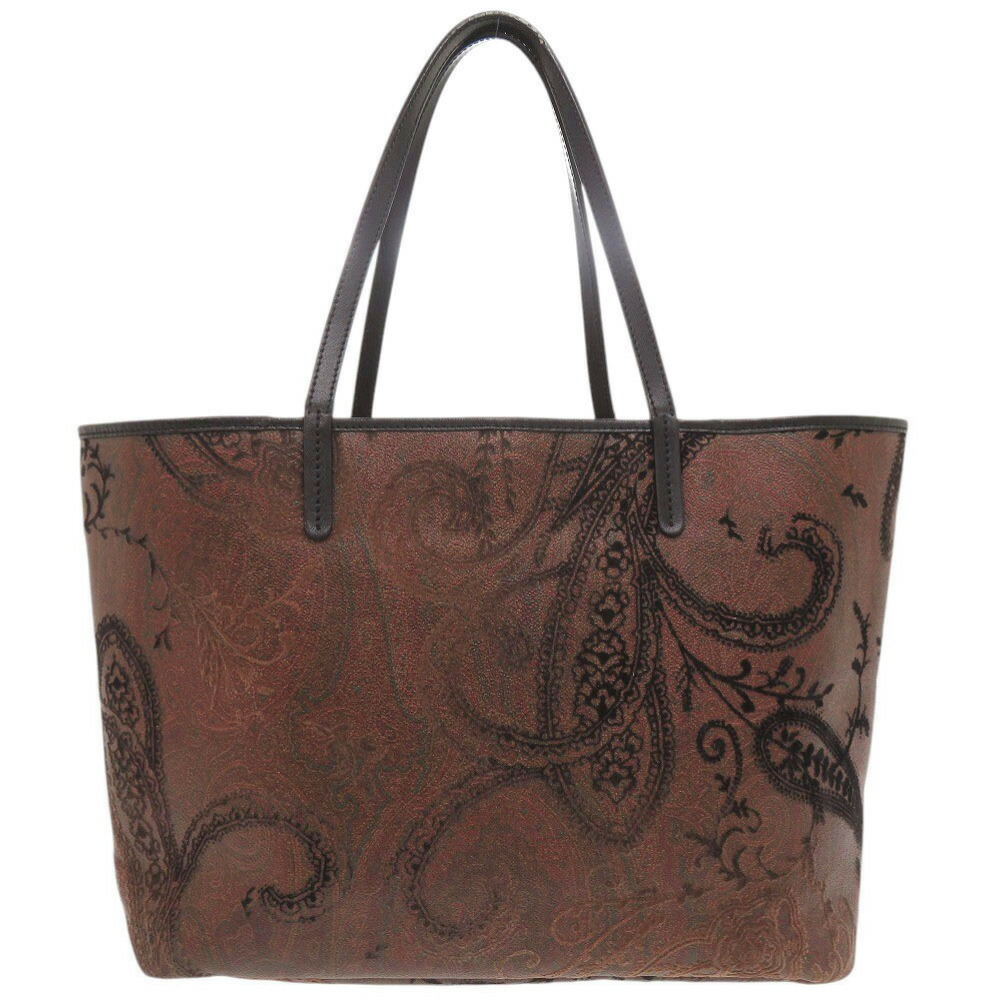 美品✨エトロ レザー　トートバッグ ダークブラウン系 楽天市場】エトロ ETRO ハンドバッグ トートバッグ ペイズリー PVC