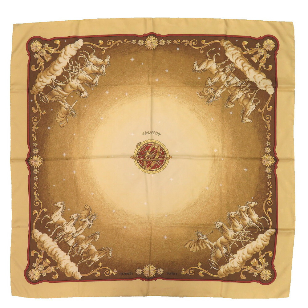 楽天市場】質屋 エルメス HERMES カレ90 スカーフ COSMOS 宇宙観