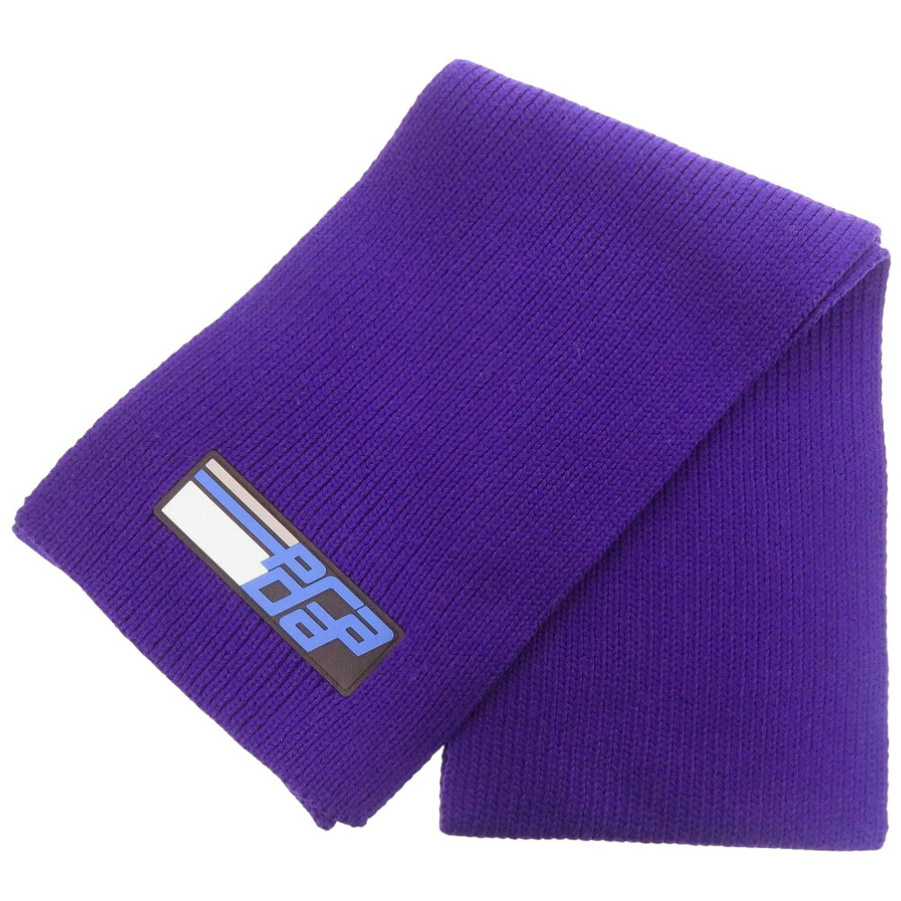 未当て嵌める プラダ 27380 S182 羊毛 パープル えり巻き 紫 1113【中古】PRADA メンズ