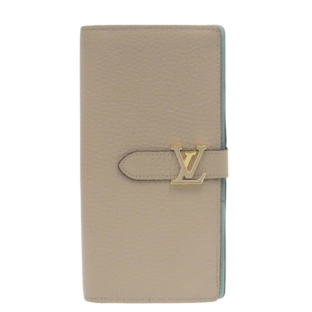 ルイ ヴィトン LV ヴェルティカル ウォレット M81367 トリヨンレザー ガレ 長財布 ベージュ LV 1039【中古】LOUIS VUITTON