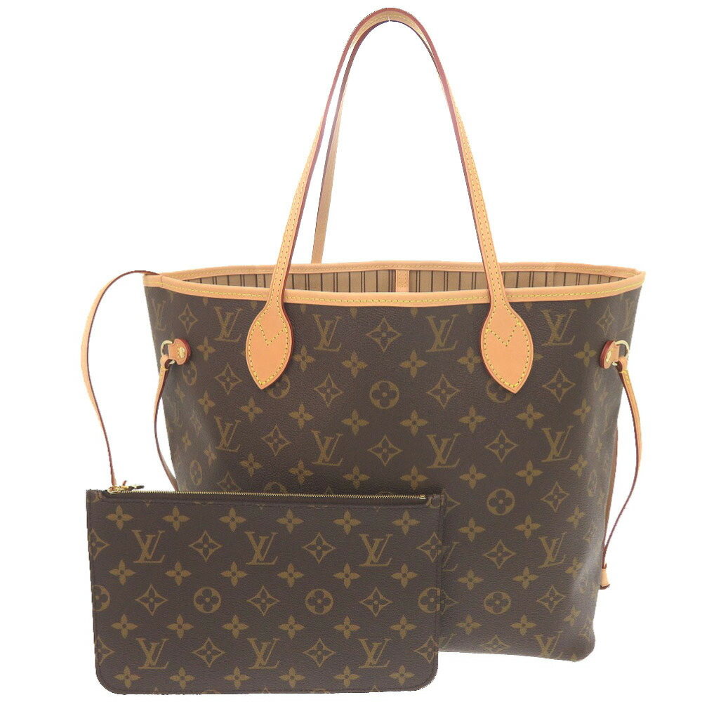 未使用 ルイ ヴィトン 現行品 ネヴァーフルMM モノグラム M46975 IC ブラウン トートバッグ LV 0975【中古】LOUIS VUITTON