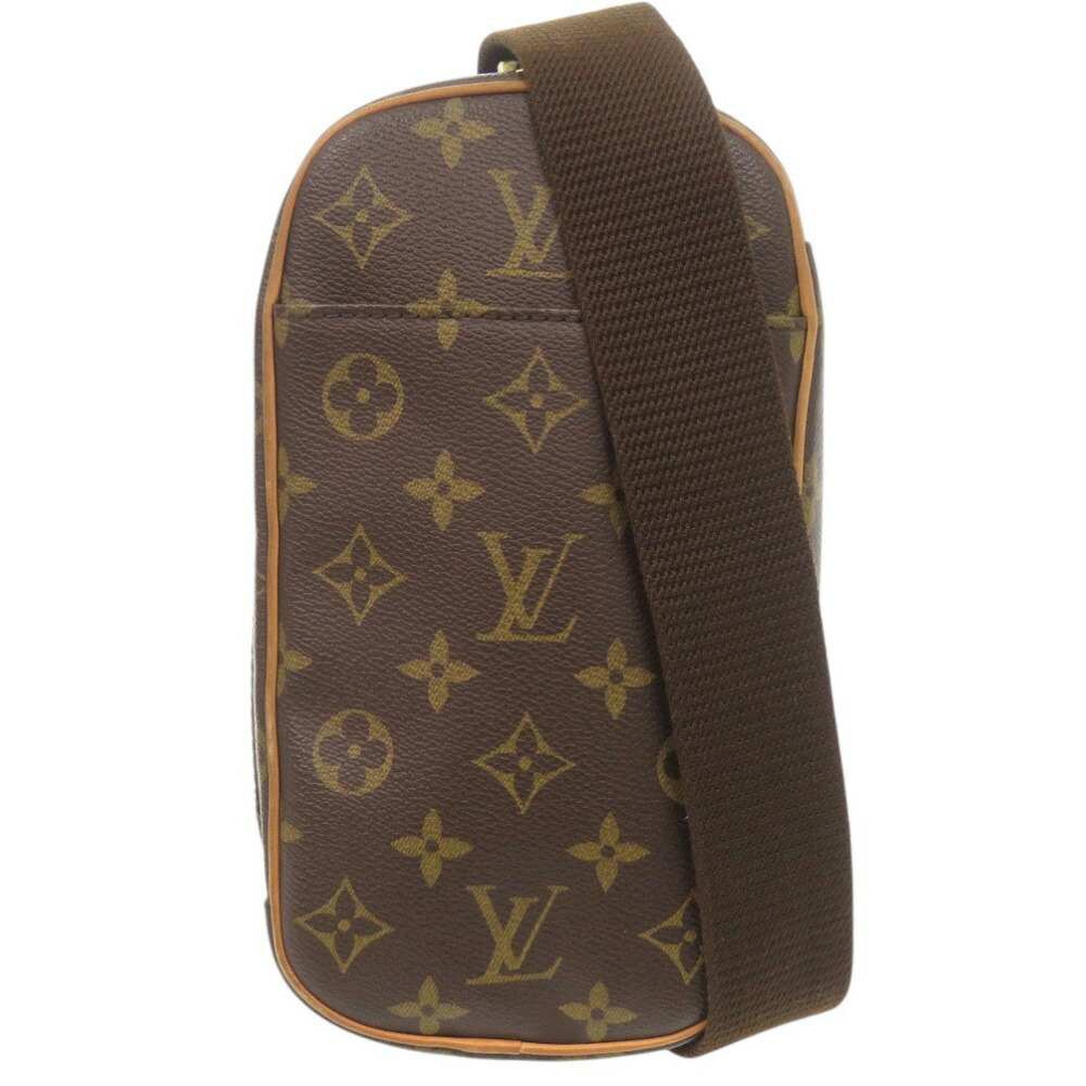美品 ルイ ヴィトン ポシェット ガンジュ モノグラム M51870 上半身御徒面子 LV 0828【中古】LOUIS VUITTON