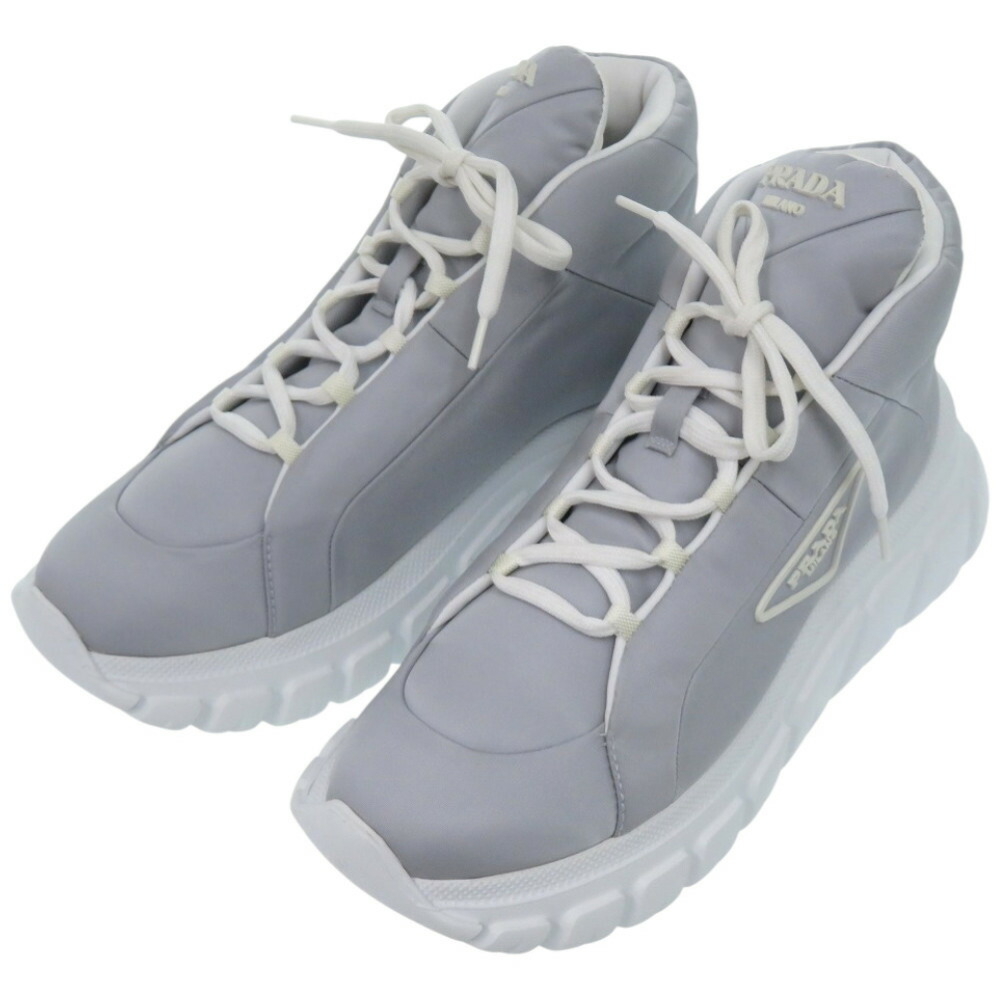 楽天市場】【プラダ】Prada ポインテッドトゥ キャンバス ハイカット