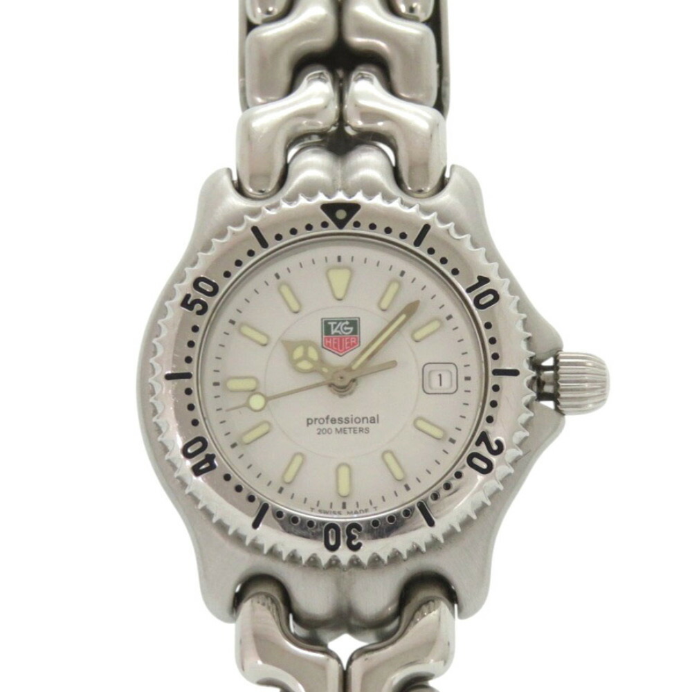 タグホイヤー セルデイト WG1312-2 SS ホワイト 白文字盤 クオーツ 腕時計 1600【中古】TAG HEUER｜ＬＩＦＥ ＴＩＭＥ店