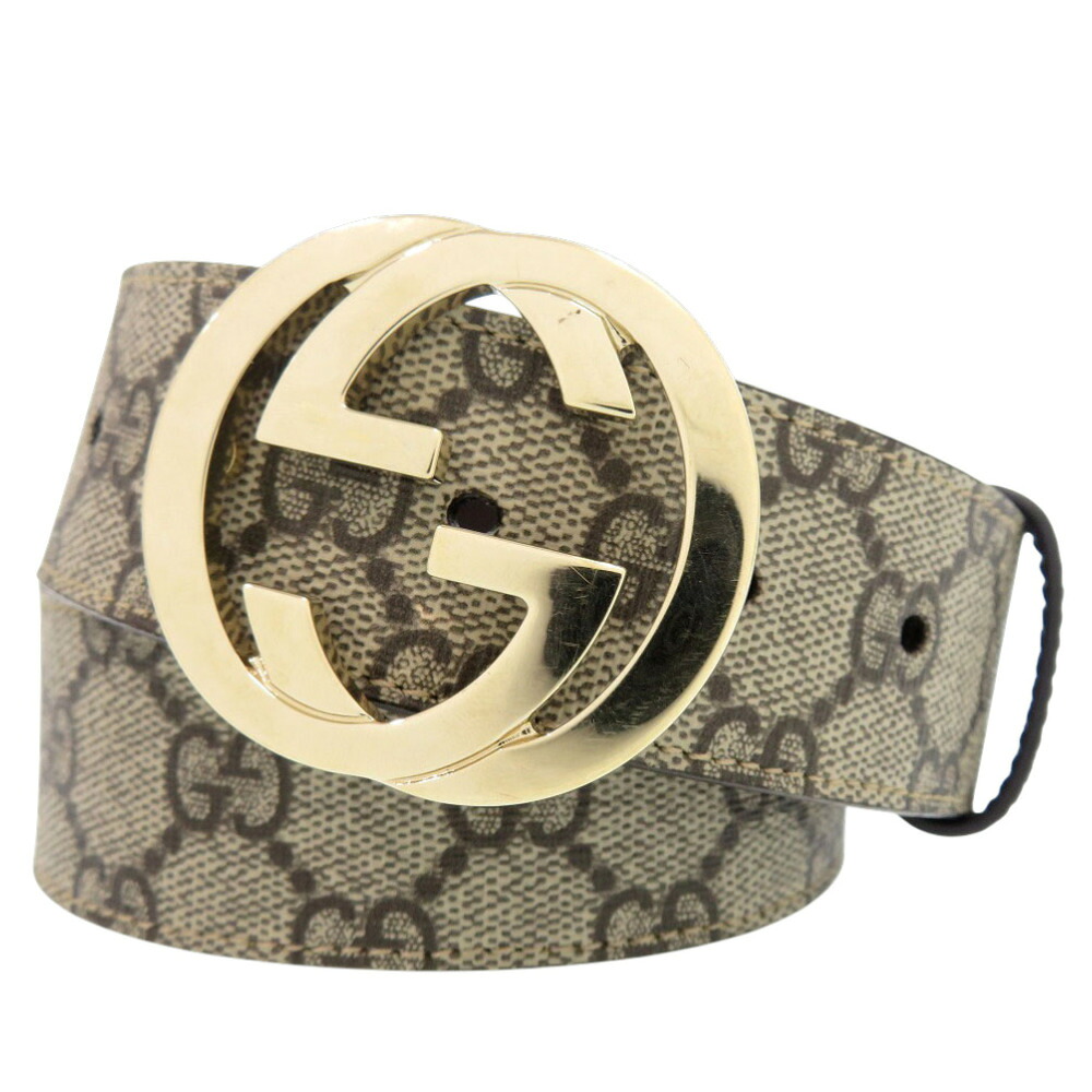 楽天市場】GUCCI グッチ GGキャンバス インターロッキング Gバックル