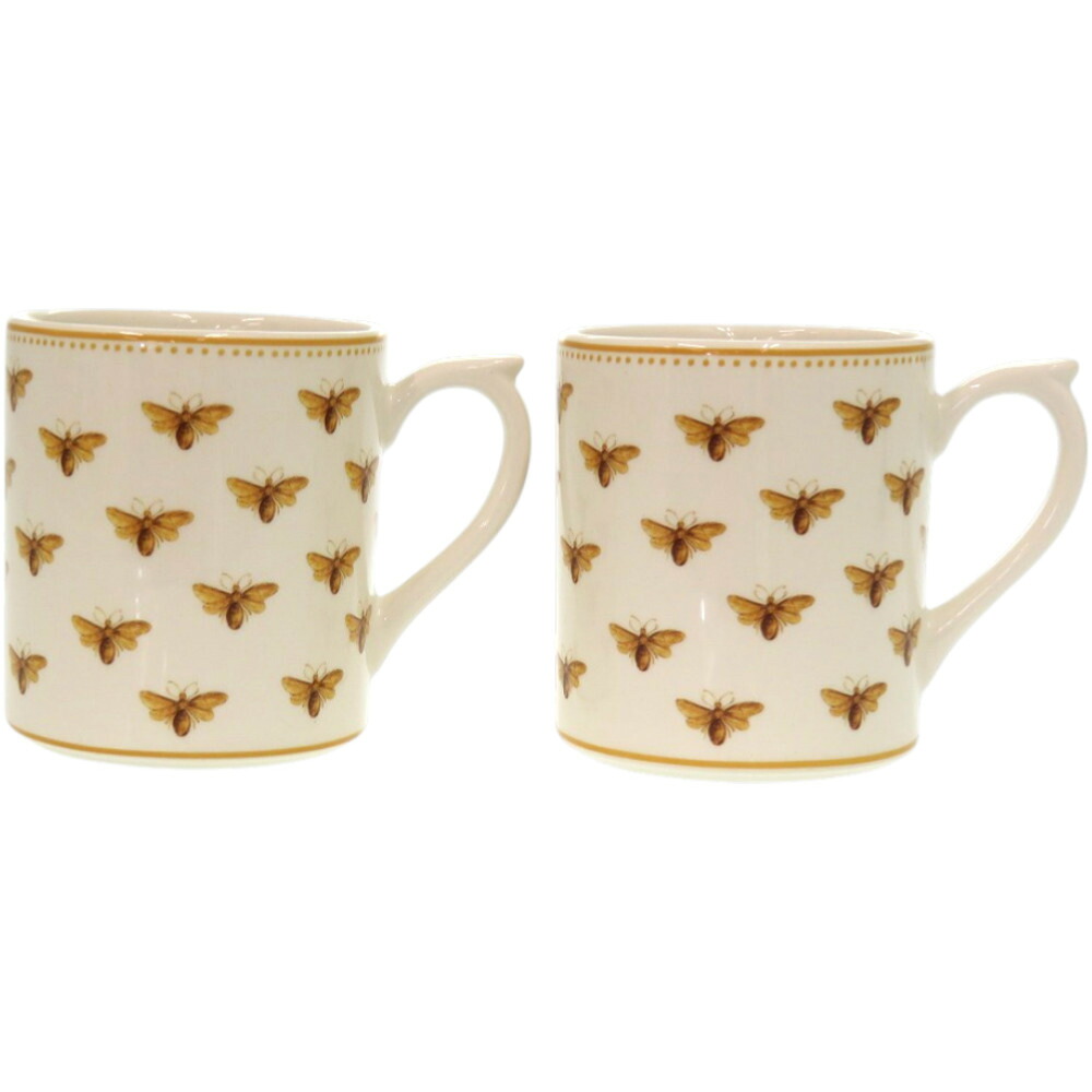 未使用品 ディオール ペアマグカップ 蜂 BEE 陶器 ホワイト 白 マグカップ 0749【中古】Dior｜ＬＩＦＥ ＴＩＭＥ店