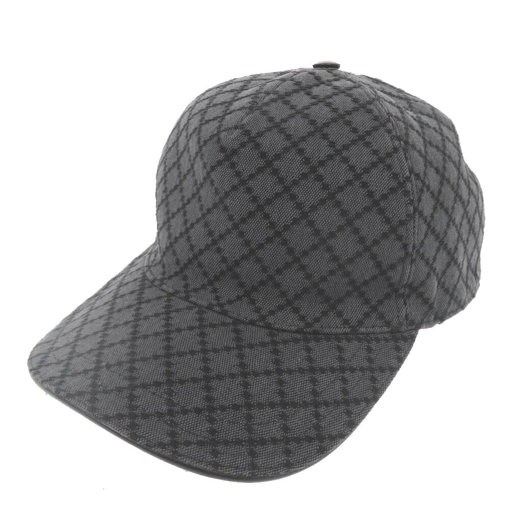 美品 グッチ ディアマンテ サイズXL コットン グレー系 帽子 キャップ 0800【中古】GUCCI｜ＬＩＦＥ ＴＩＭＥ店