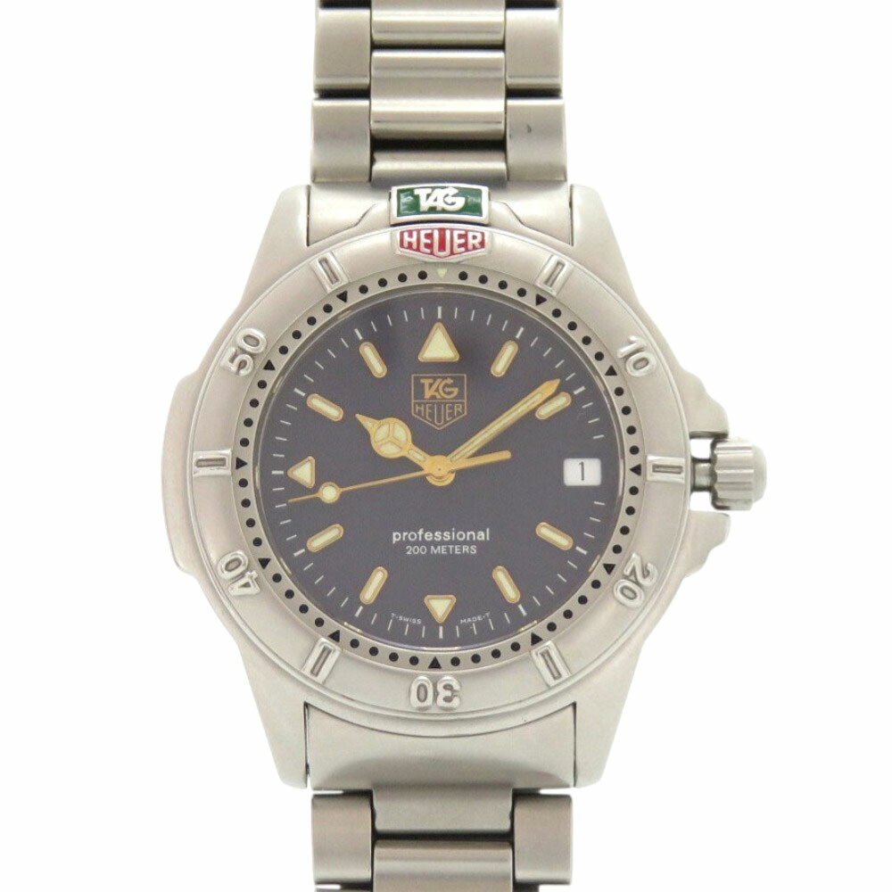美品 タグホイヤー 4000つづき物 職業的 200m WF1113-K0 SS 米国海軍 しろがね色 石英 ウォッチ 1727【中古】TAG HEUER