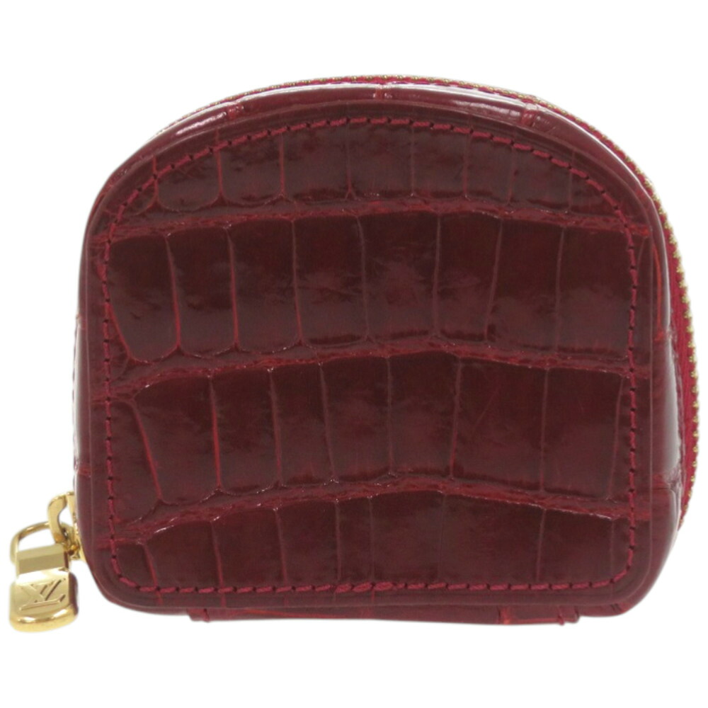 新品同様 ルイ ヴィトン エキゾチックレザー クロコダイル ボルドー 赤 コインケース LV 1298【中古】LOUIS VUITTON｜ＬＩＦＥ ＴＩＭＥ店