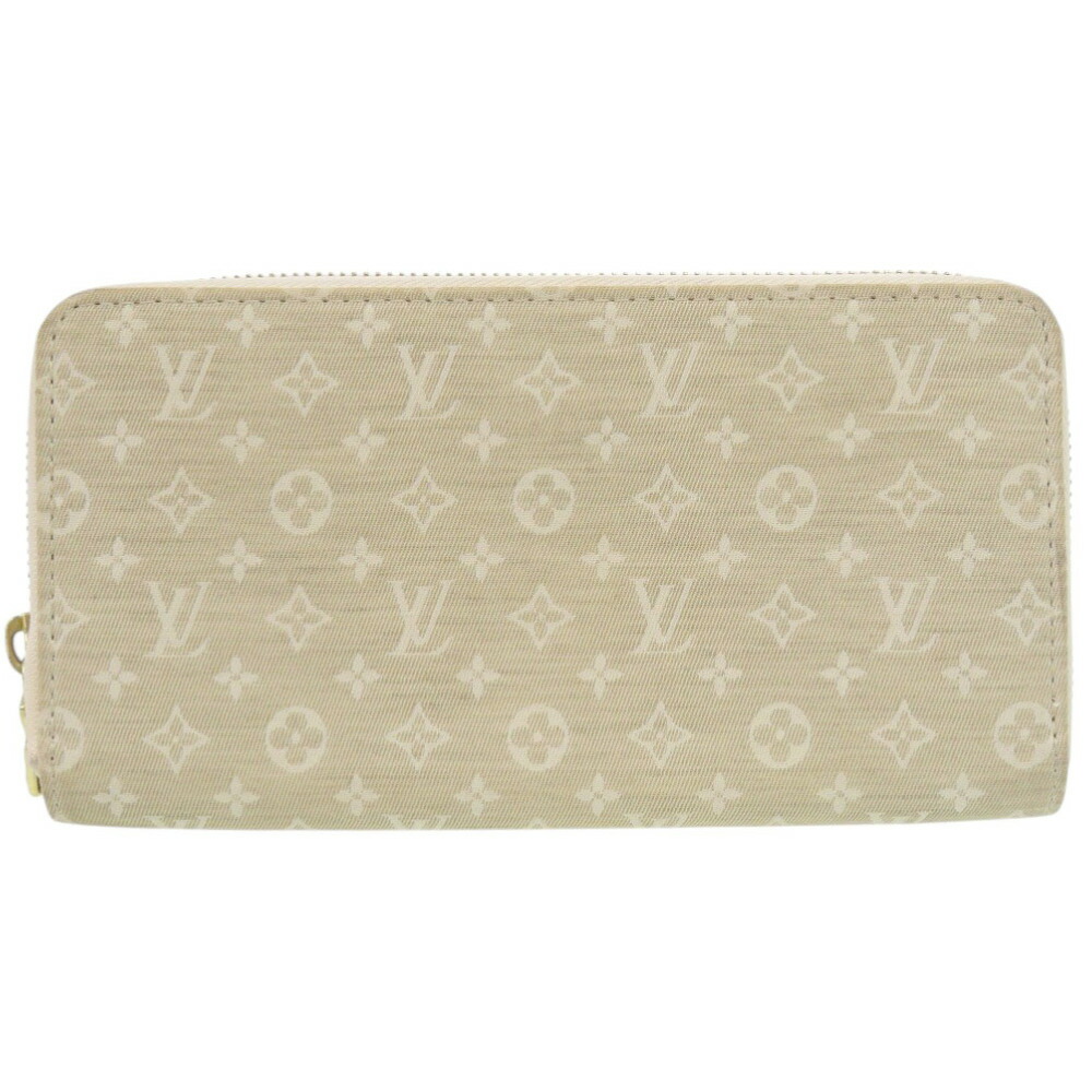 美品 ルイ ヴィトン ジッピーウォレット モノグラム ミニ幽客 M95310 ベージュ 長紙入れ LV 1530【中古】LOUIS VUITTON