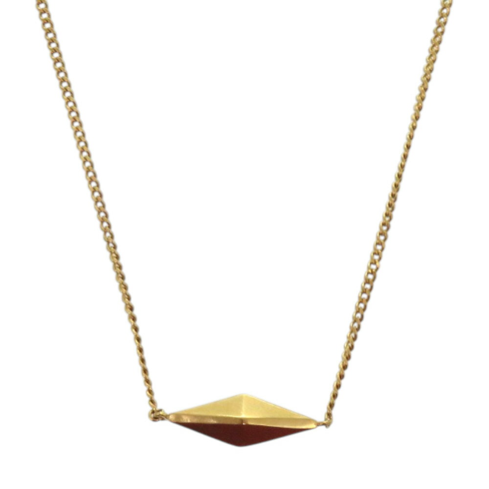 美品 ジミーチュウ ダイヤモンド ファイン チェーン DIAMONDFINECHAINMFQ 真鍮 ゴールド ネックレス 0485【中古】JIMMY CHOO