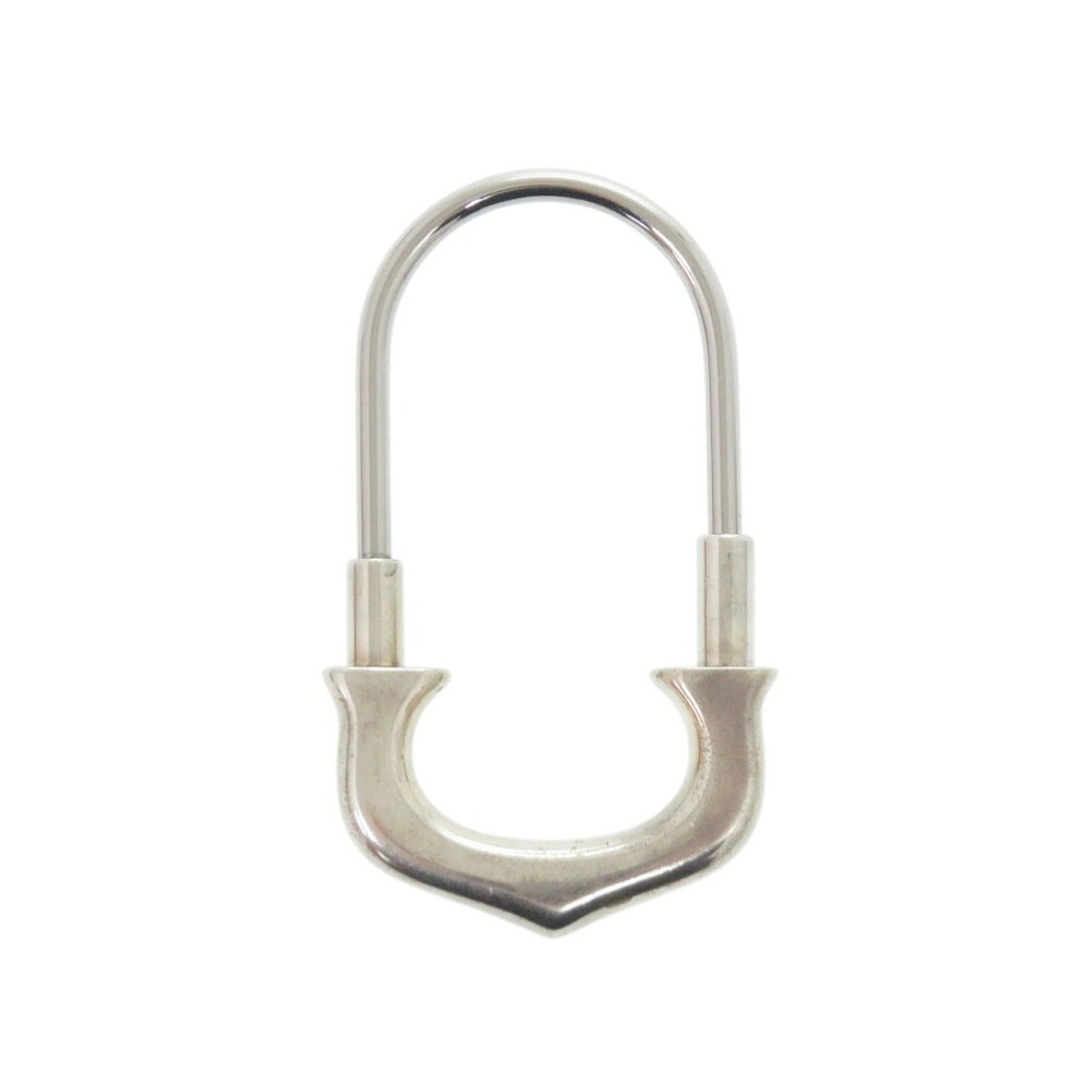 カルティエ C画題 しろがね色925 手当たり輪っか キーホルダー 0576【中古】CARTIER