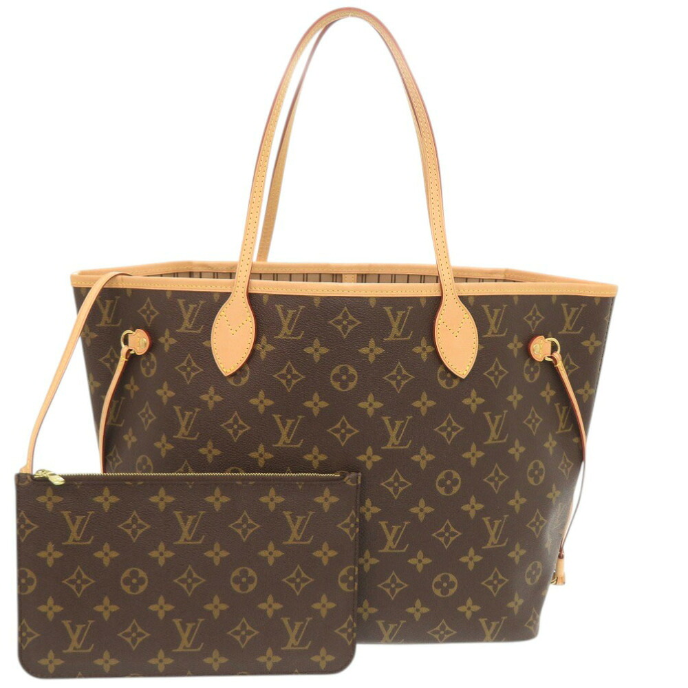 新品同様 ルイ ヴィトン ネヴァーフルMM ポーチ付 モノグラム M40995 トートバッグ LV 0944【中古】LOUIS VUITTON
