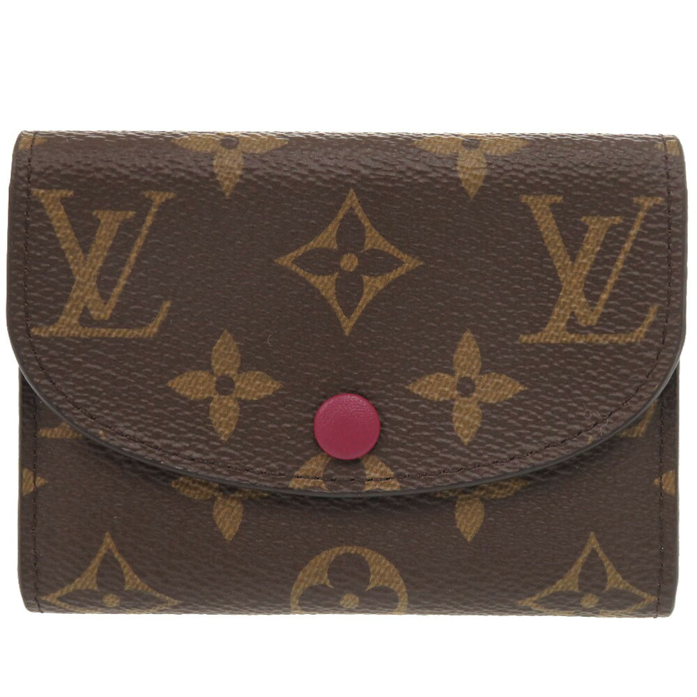 美品 ルイ ヴィトン ポルトモネ ロザリ モノグラム M41939 IC フューシャ コインケース LV 1298【中古】LOUIS VUITTON