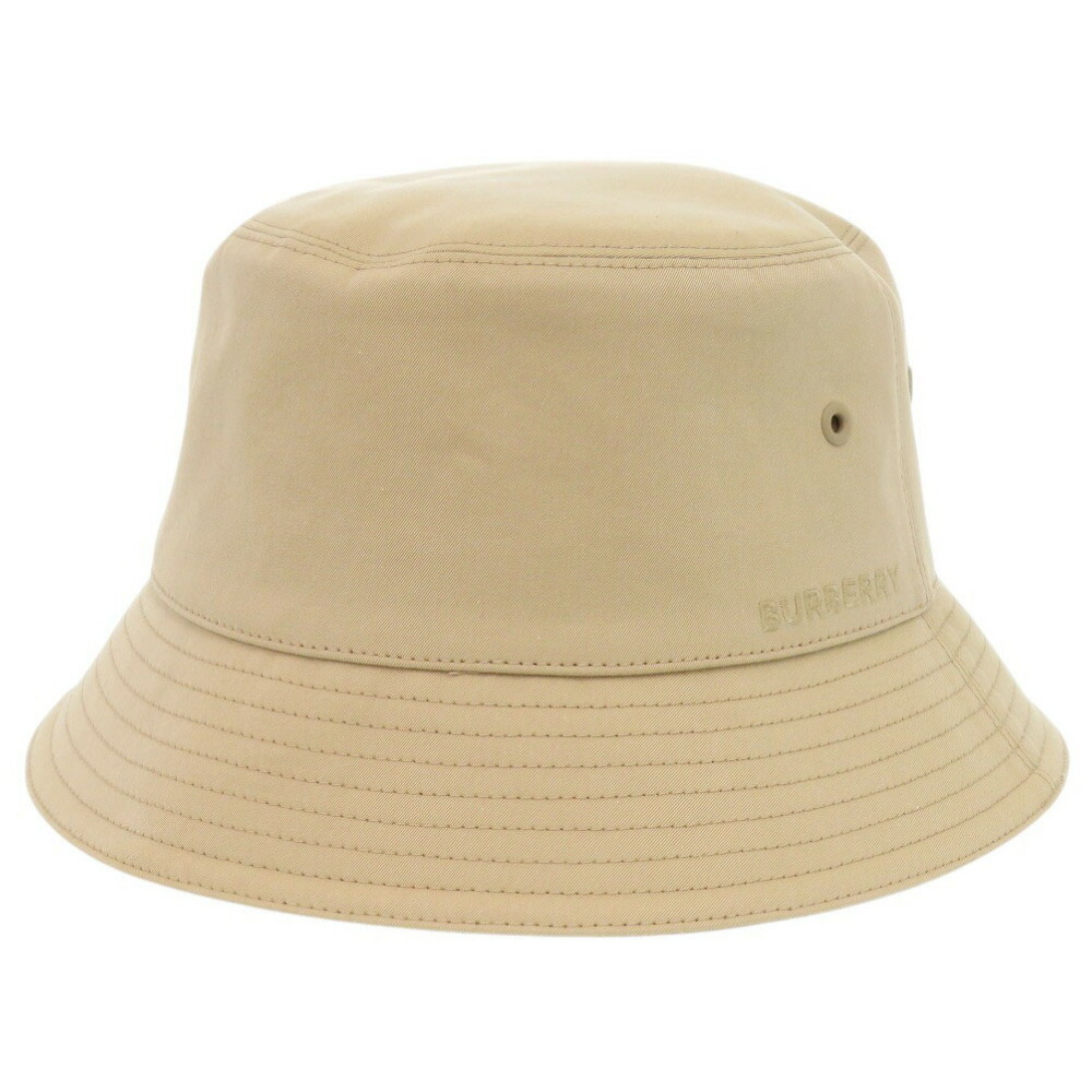 未使用 バーバリー ノバチェック コットン ベージュ バケットハット 帽子 1504【中古】BURBERRY