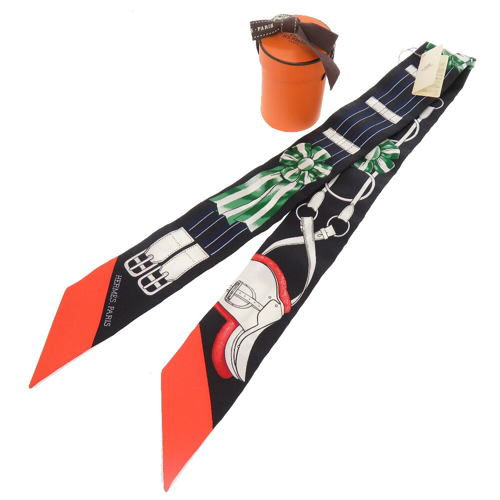 未当て嵌める エルメス ツイロバート・エドワード・リー  Jumping えり巻き 地絹 黒いこと 0392-1【中古】HERMES