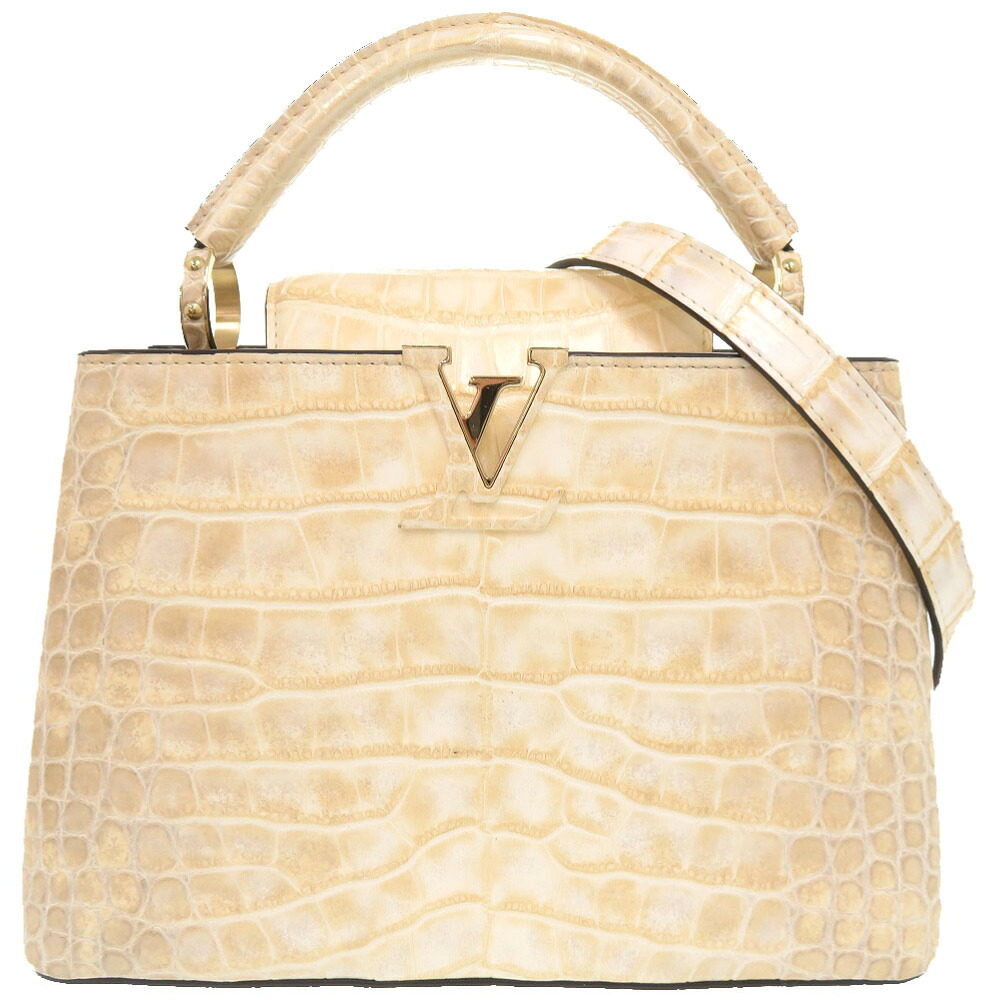 美品 ルイ ヴィトン カプシーヌBB アリゲーターマット N80559 IC シャンパンゴールド 2WAY ハンドバッグ LV 0204【中古】LOUIS VUITTON