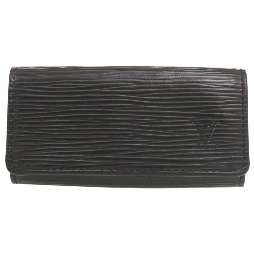 新品同様 ルイ ヴィトン ミュルティクレ4 エピ M63822 ノワール キーケース 黒 LV 1713【中古】LOUIS VUITTON メンズ