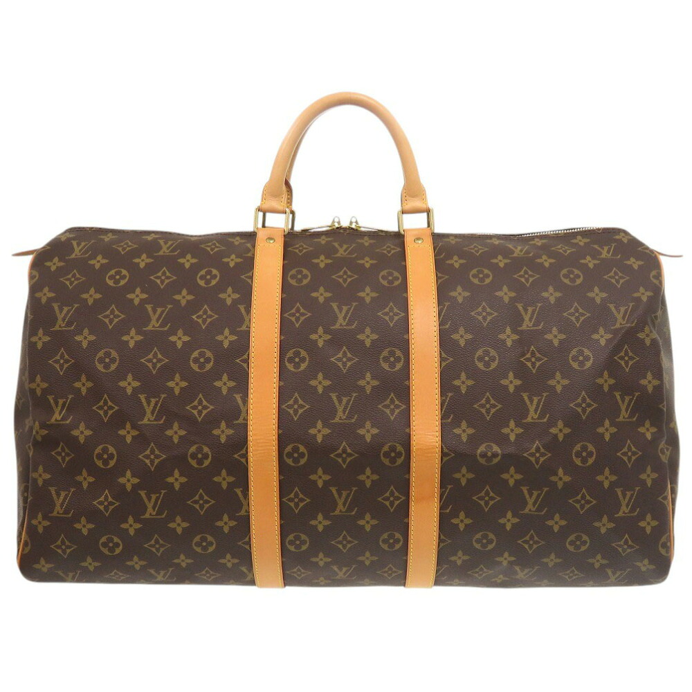 美品 ルイ ヴィトン キーポル55 モノグラム M41424 ボストンバッグ LV 0206【中古】LOUIS VUITTON