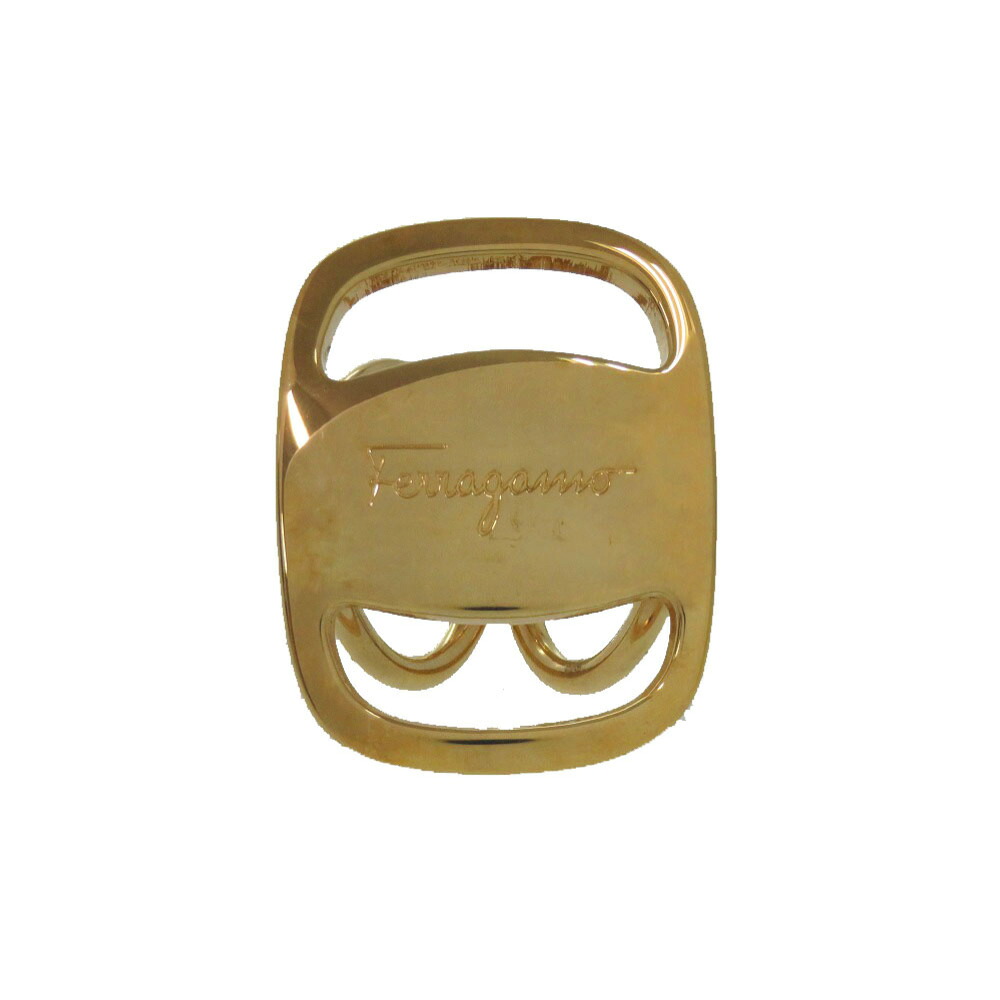 美品 サルヴァトーレフェラガモ ヴァラ 0089560 えり巻き輪っか 金属元素 ゴールド 金 0004【中古】Salvatore Ferragamo