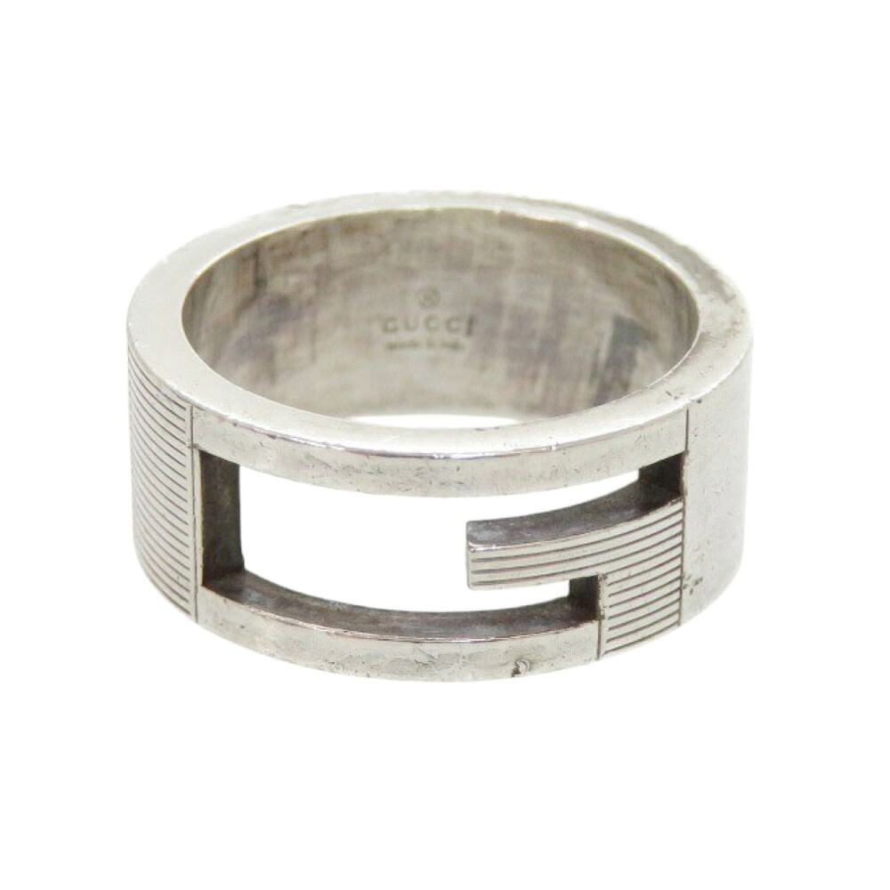 グッチ カットアウトG シルバー925 11号 リング 指輪 1641【中古】GUCCI｜ＬＩＦＥ ＴＩＭＥ店 8,470円