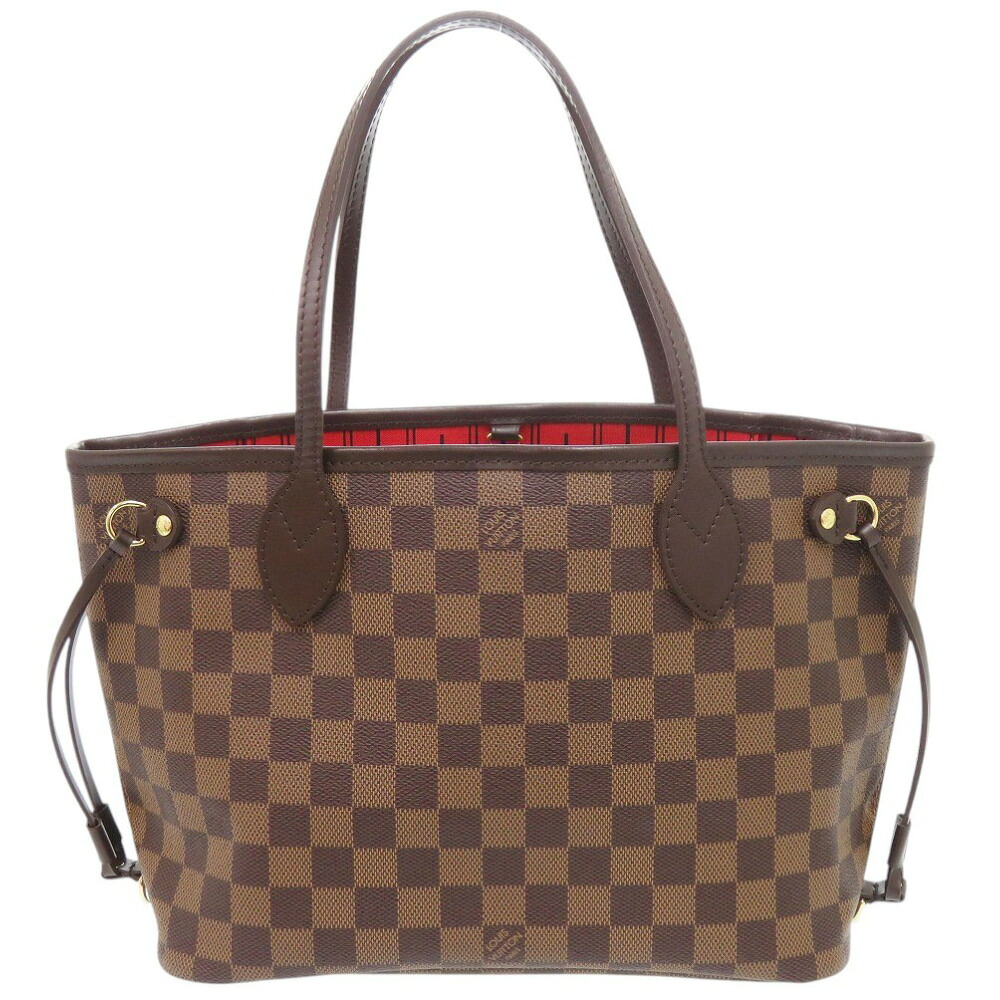 新品負けず劣らず ルイ ヴィトン ネヴァーフルPM ダミエ スリーズ N51109 トートバッグ LV 0158【中古】LOUIS VUITTON