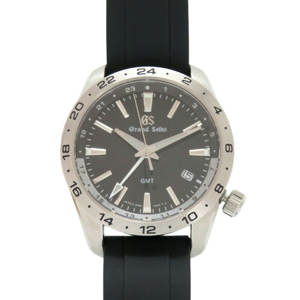 新品負けず劣らず セイコー 地びたセイコー GMT 運動競技寄せあわせ SBGN027 9F86-0AK0 SS 天然ゴム 黒いこと 黒文字盤 石英 ウオッチ 1203【中古】SEIKO