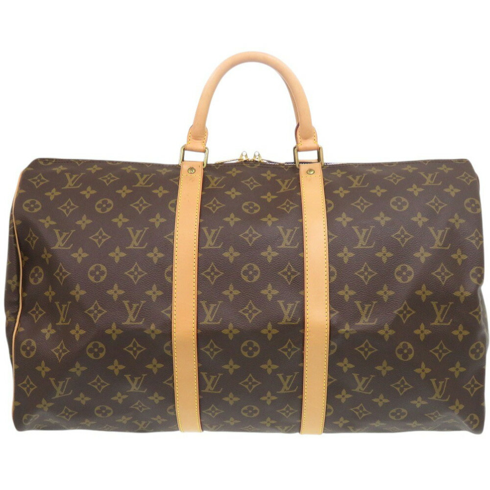 美品 ルイ ヴィトン キーポル50 モノグラム M41426 ボストンバッグ LV 0373【中古】LOUIS VUITTON