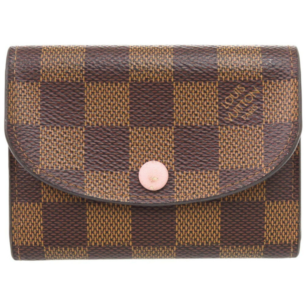 ルイ ヴィトン ポルトモネ ロザリ ダミエ N64423 ローズバレリーヌ コインケース 銭入れ LV 0844【中古】LOUIS VUITTON