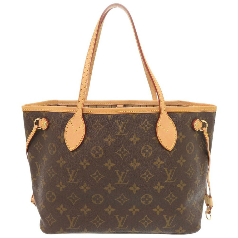 美品 ルイ ヴィトン ネヴァーフルPM モノグラム M40155 トートバッグ ベージュ LV 0822【中古】LOUIS VUITTON