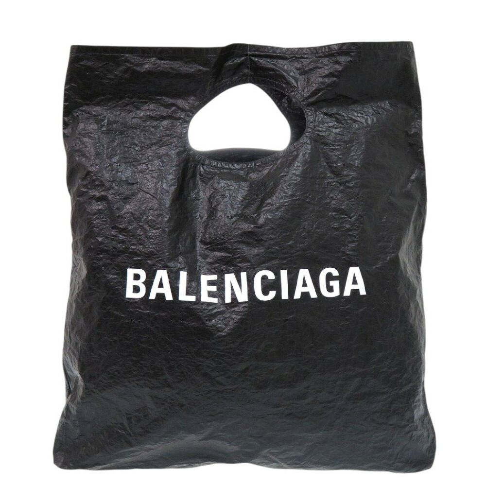 美品 バレンシアガ MARCHE マルシェ パッカブル トートバッグ 844527 ブラック ポリアミド 黒 0224【中古】BALENCIAGA｜ＬＩＦＥ ＴＩＭＥ店