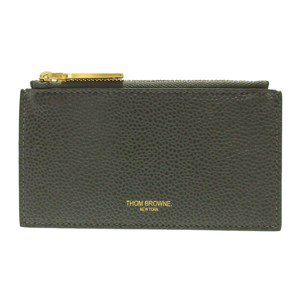 新品同様 トムブラウン MAW237A レザー グレー カードケース コインケース フラグメントケース 1640【中古】THOM BROWNE｜ＬＩＦＥ ＴＩＭＥ店