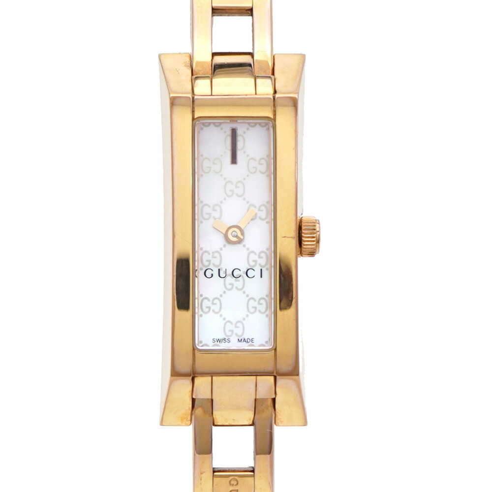 美品 グッチ 110 クオーツ 腕時計 SS シェル文字盤 0548【中古】GUCCI レディース|LIFE TIME店