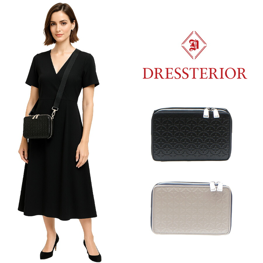 【DRESSTERIOR】864102 レザーミニショルダー ウェルシュ 鞄 かばん ショルダー 斜めがけ ブランド ブラック レディース 使いやすい 母の日 プレゼント ギフト|Life With Goods