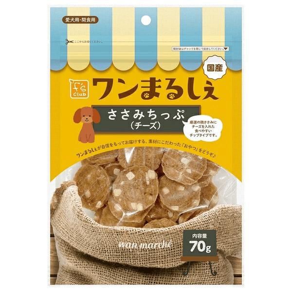【同梱不可】【24個仕掛ける】愛玩動物寄託図書館 Ｆｓｃｌｕｂ 壱まるしぇ ささみちっぷ乾酪７０ｇ