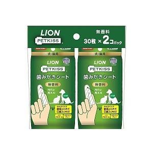 【同梱不可】【24個仕掛ける】百獣の王愛玩動物  ＰＥＴＫＩＳＳ 歯磨き腰かけ２コパック３０枚×２