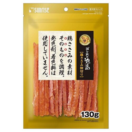 【同梱不可】【48個セット】マルカン ゴン太の逸品　鶏ささみ細切り１３０ｇ 13,125円