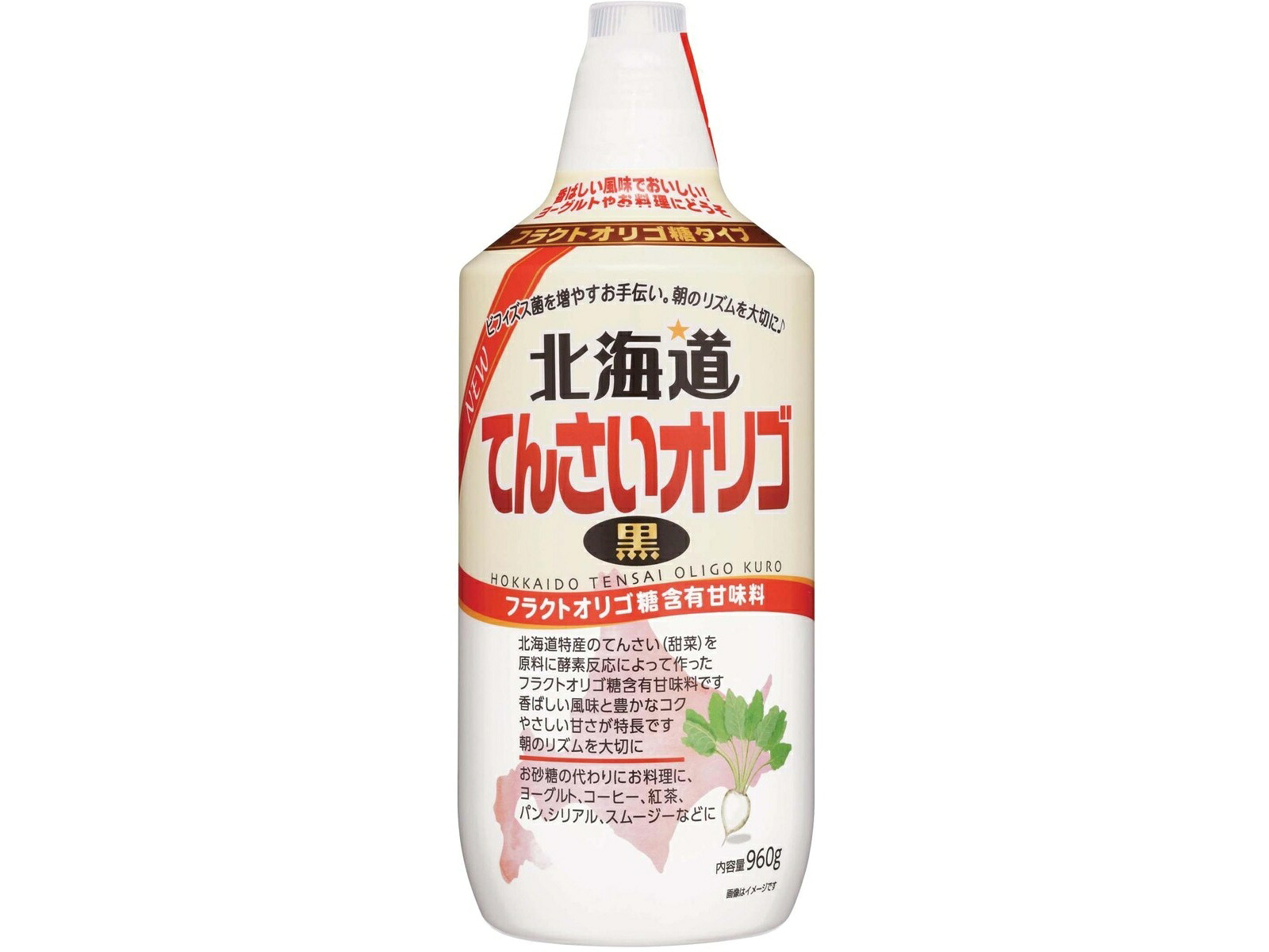 【8個セット】加藤美蜂園本舗　北海道てんさい オリゴ 黒 960ｇ