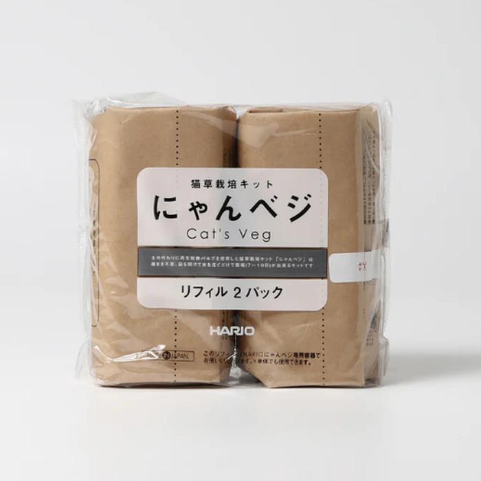 【同梱不可】【6個書き割り】ハリオ商事 猫草作りだす一揃いの道具 にゃんベジセットＮ