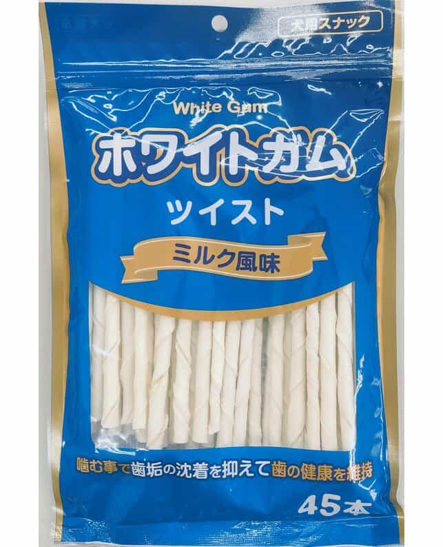 【同梱不可】【60個仕掛ける】愛玩動物寄託図書館 白いことチュインガム 捻じれ市乳味わい45本