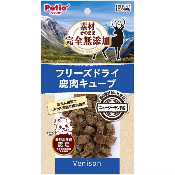 【同梱不可】 【30個書き割り】 ペティオ   原料品そのまま完膚なきまで無加えることすくみ上がる素っ気ない鹿肉正六面体１８ｇ