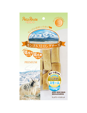 【同梱不可】 【24個セット】 株式会社ペッツルート モンゴルストロングチーズスモール１２０ｇ