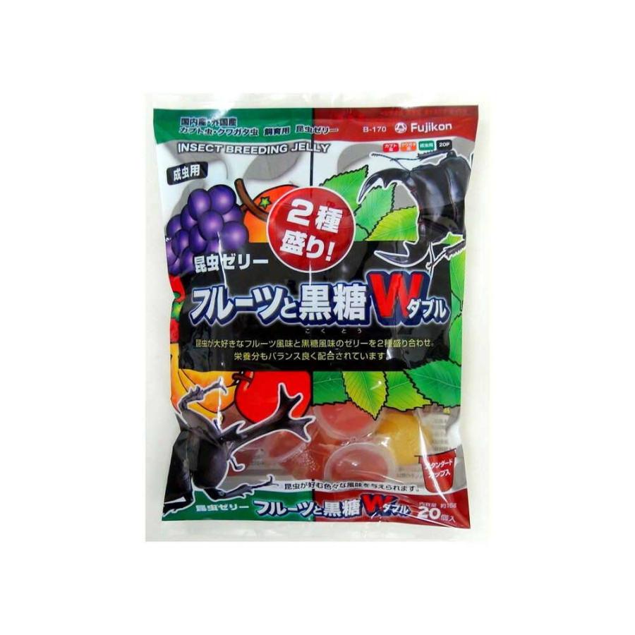 【同梱不可】【30個書き割り】フジコン 虫けらジェリーフルーツと黒糖ダブル２０Ｐ