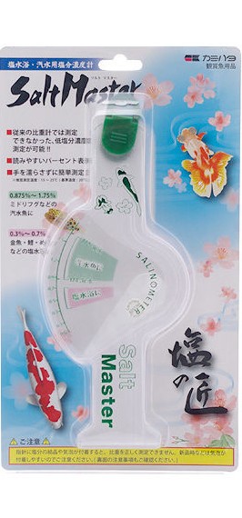 【同梱不可】【6個仕掛ける】神畑養魚 塩水浴び・汽水用塩気濃さ計 ソルトマスター
