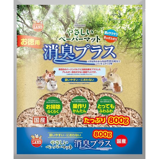 【同梱不可】【6個セット】マルカン やさしいペーパーマット消臭プラス８００ｇ