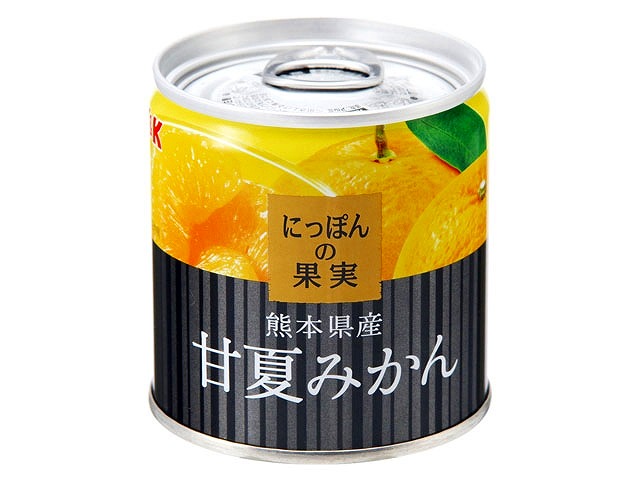 【24個セット】 K&K にっぽんの果実 熊本県産 甘夏みかん 185g 缶詰 フルーツ 備蓄 保存食 非常食