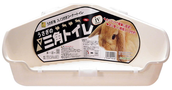 【同梱不可】【12個書き割り】 三晃会社 Ｐ０４ うさぎの３角形室内用便器ＩＶ 象牙色