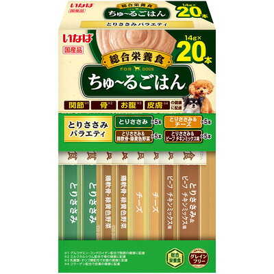 【同梱不可】【16個仕掛ける】 いなば愛玩動物ボンネット株式会社 ちゅーるごはん とりささみ多種多様さ 14g×20P その他-おやつ