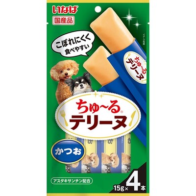 【同梱不可】【36個書き割り】いなば愛玩動物ボンネット ちゅーるテリーヌ かつお１５ｇ×４Ｐ