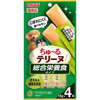 【同梱不可】【36個仕掛ける】いなば愛玩動物ボンネット ちゅーるテリーヌ 組み入れる栄養物食手合い ささみ＆緑黄色草片１５ｇ×４Ｐ